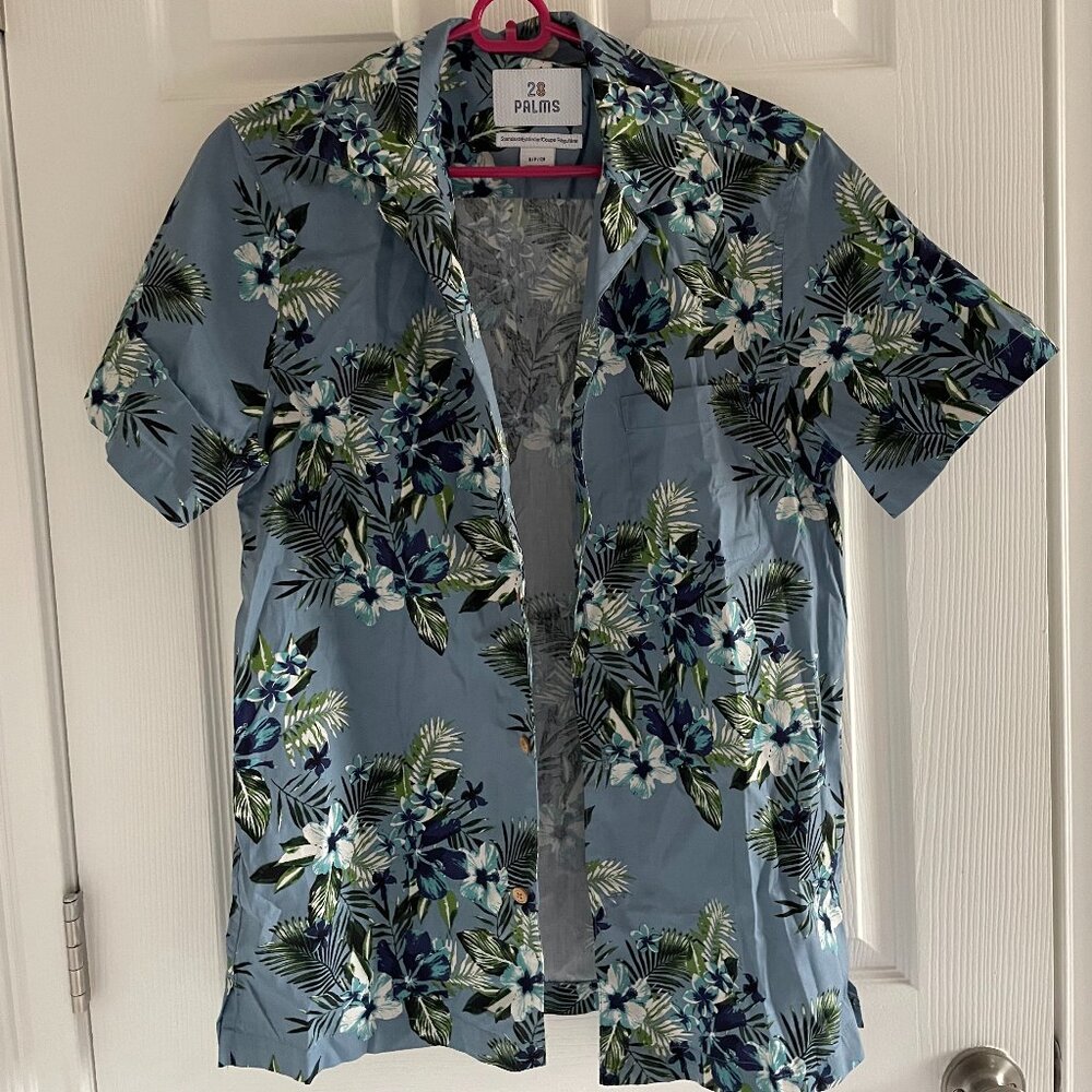 Men's Blue Hawaiian Shirt